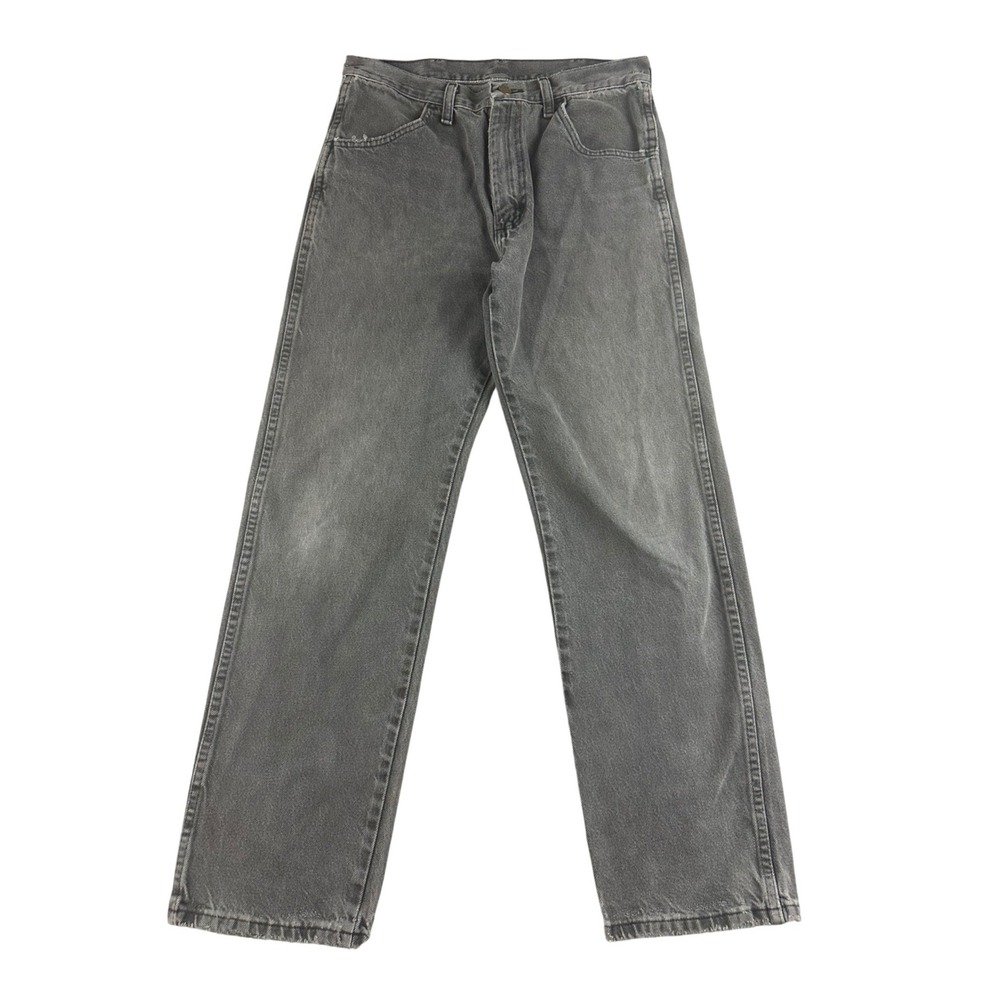 Vintage Rustler Jeans Men 32x32 Gray 100% Cotton Straight‎ Leg Denim 5-Pocket